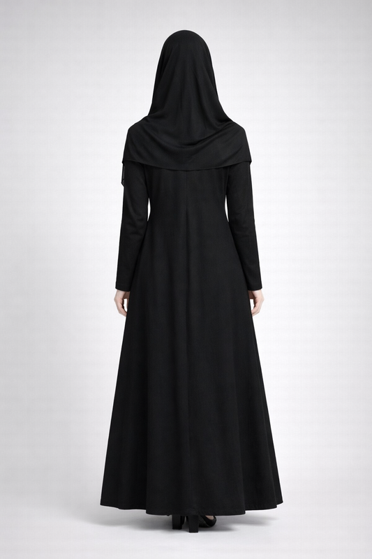 A Pile Model Elbise - Siyah