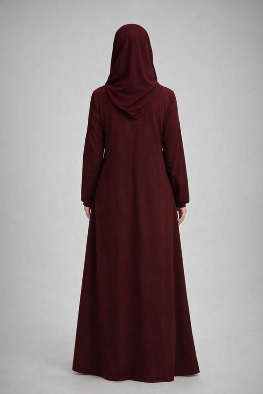 A Pile Model Elbise - Bordo