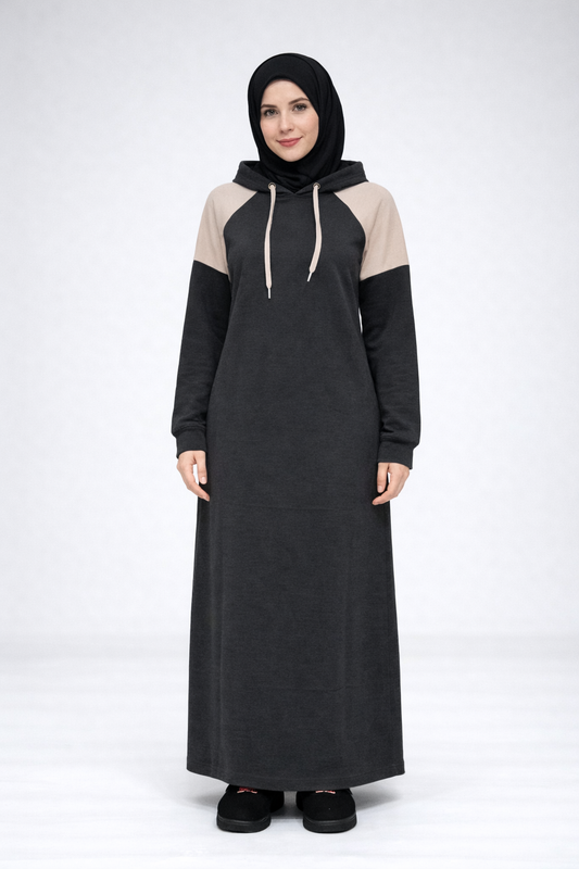 Omuz Detaylı Tesettür Elbise