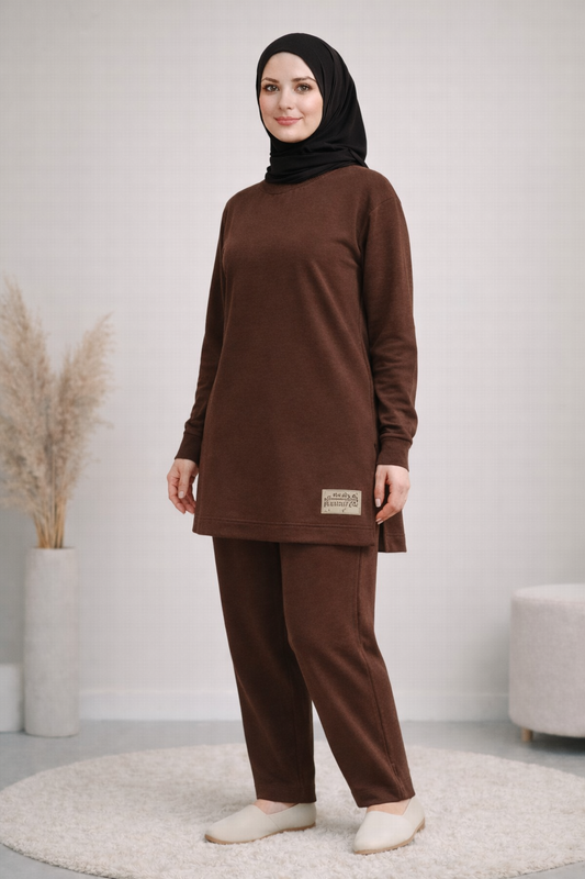 Armalı Vortex İkili Takım - Kahverengi