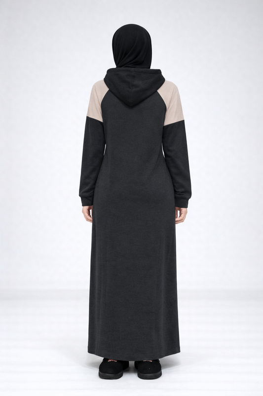 Omuz Detaylı Tesettür Elbise